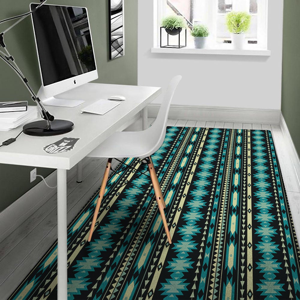 Ethnic Native Print Pattern Floor Mat-grizzshop