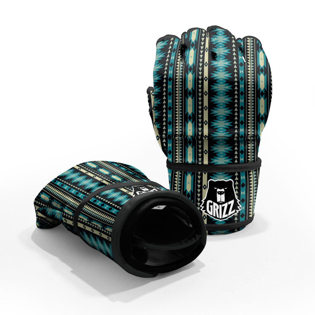 Ethnic Native Print Pattern MMA Gloves-grizzshop