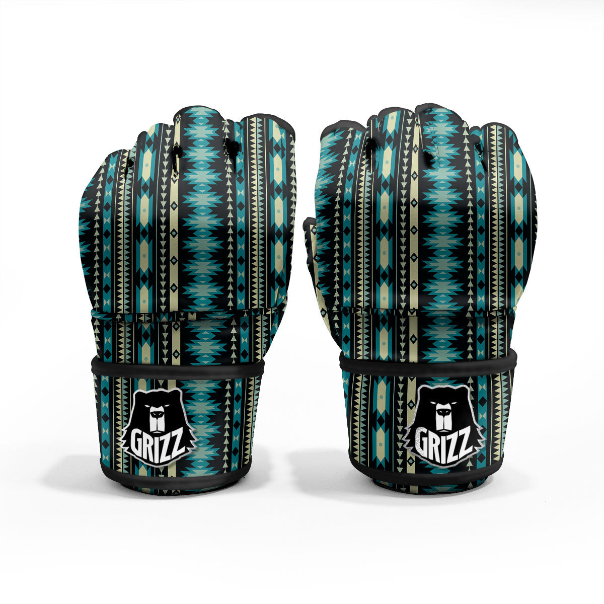 Ethnic Native Print Pattern MMA Gloves-grizzshop