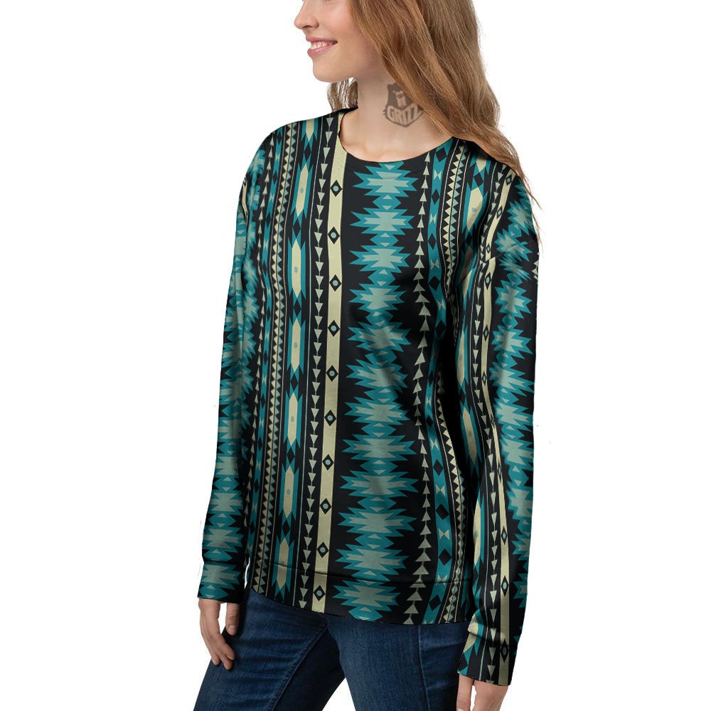 Ethnic Native Print Pattern Women's Sweatshirt-grizzshop