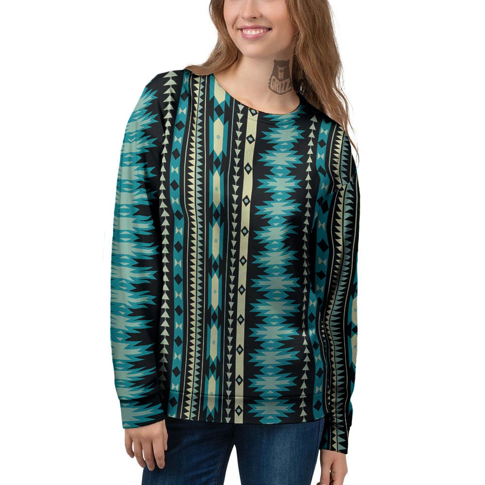 Ethnic Native Print Pattern Women's Sweatshirt-grizzshop