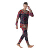 Ethnic Patchwork Square Print Men's Pajamas-grizzshop