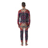 Ethnic Patchwork Square Print Men's Pajamas-grizzshop