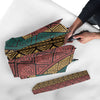Ethnic Pattern Print Automatic Foldable Umbrella-grizzshop