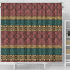 Ethnic Pattern Print Bathroom Shower Curtain-grizzshop