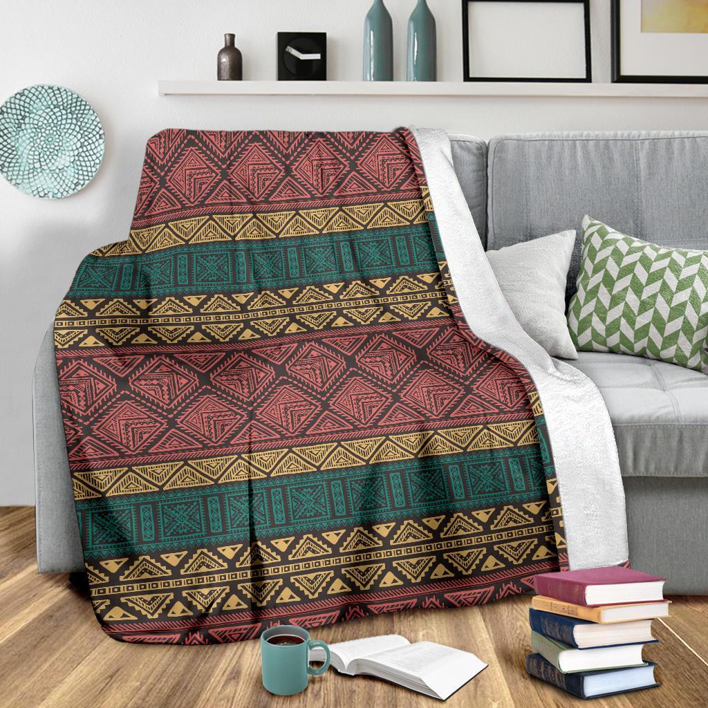 Ethnic Pattern Print Blanket-grizzshop