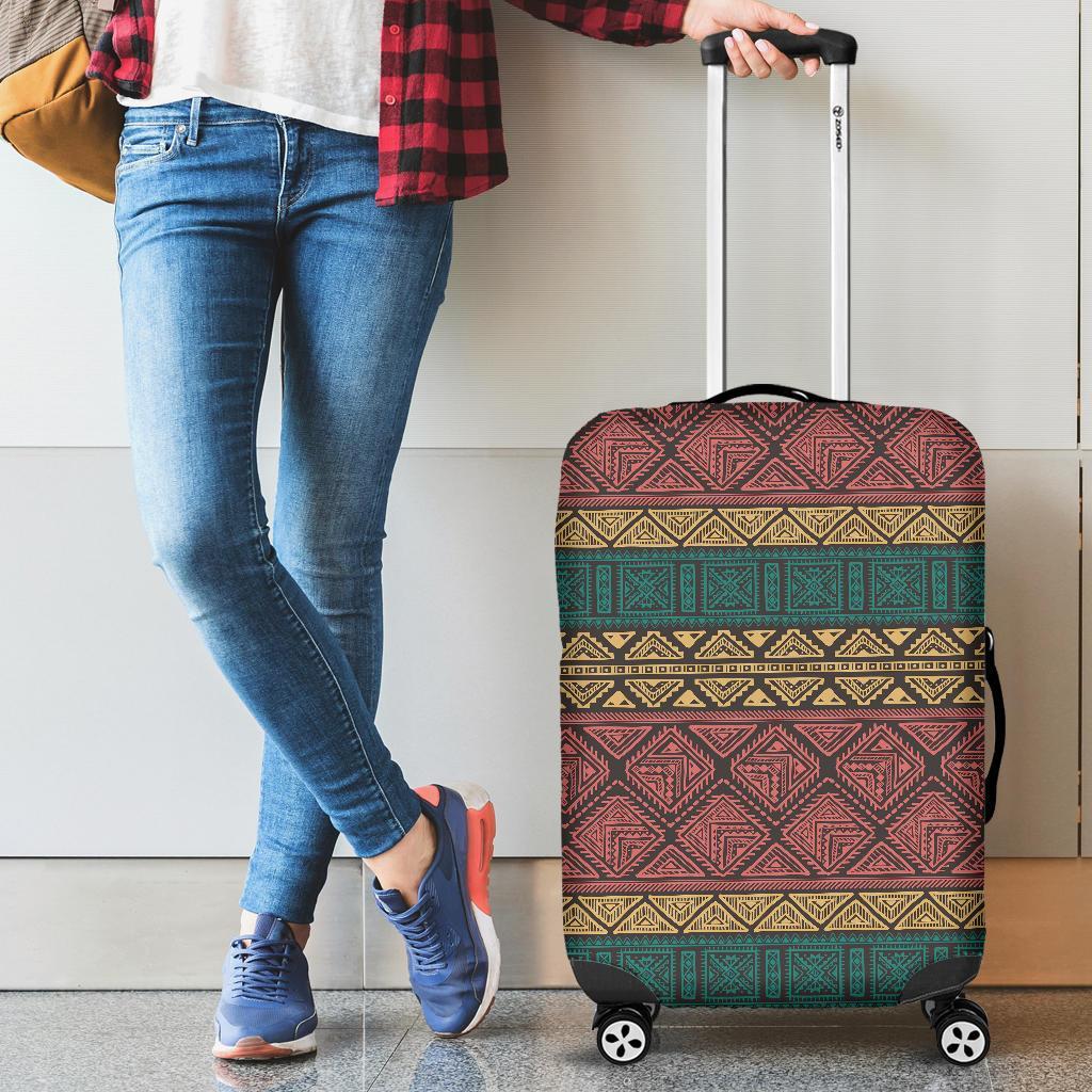 Ethnic Pattern Print Luggage Cover Protector-grizzshop