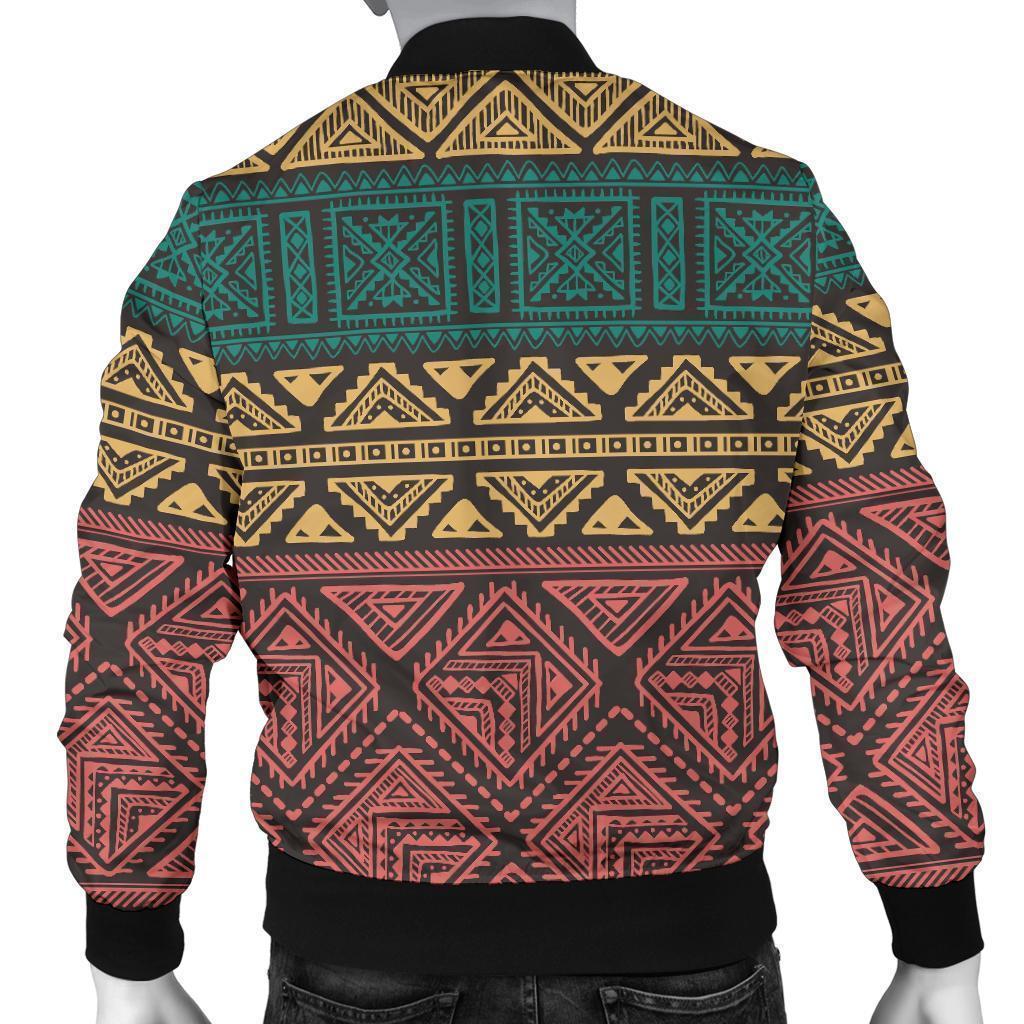 Ethnic Pattern Print Men's Bomber Jacket-grizzshop