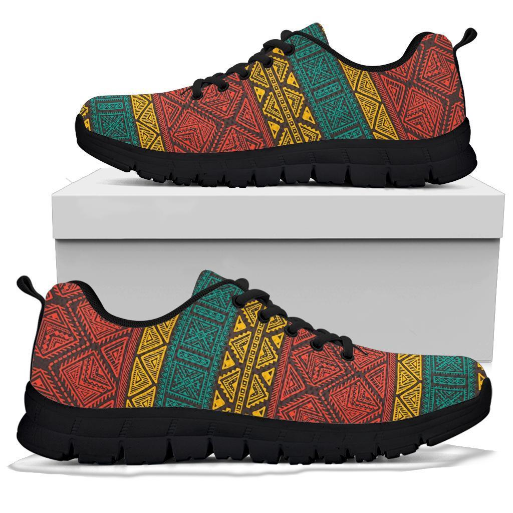 Ethnic Pattern Print Sneaker Shoes For Men Women-grizzshop