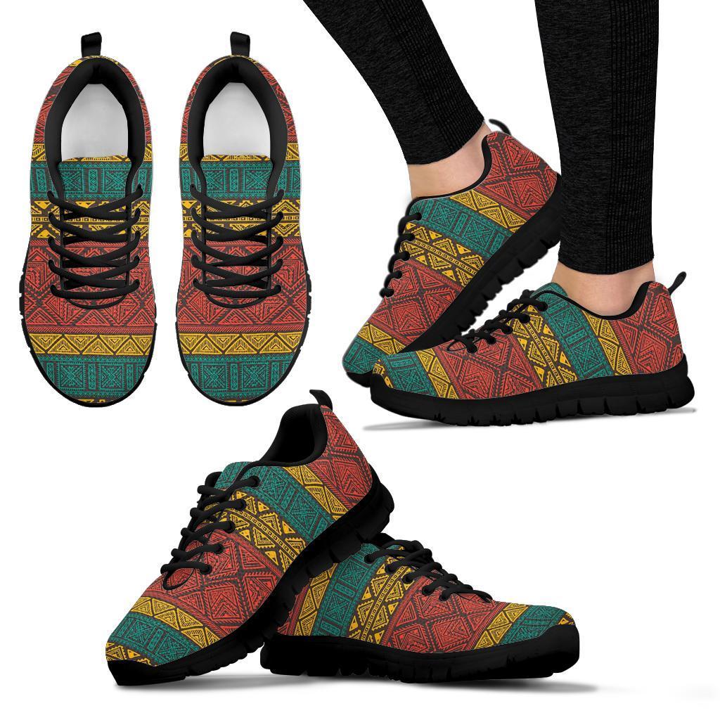 Ethnic Pattern Print Sneaker Shoes For Men Women-grizzshop