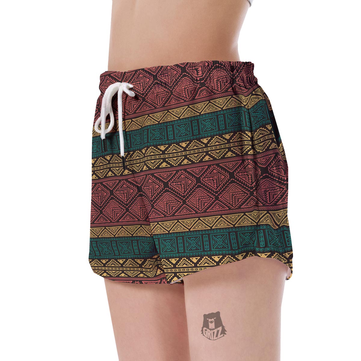 Ethnic Pattern Print Women's Shorts-grizzshop