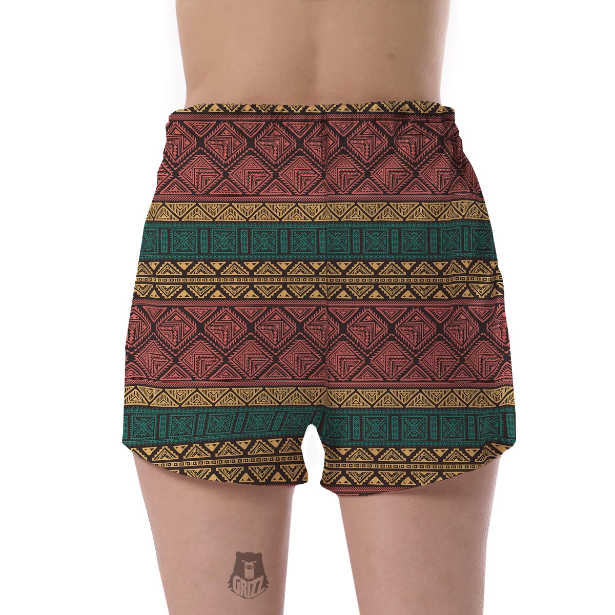 Ethnic Pattern Print Women's Shorts-grizzshop