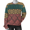 Ethnic Pattern Print Women's Sweatshirt-grizzshop