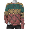 Ethnic Pattern Print Women's Sweatshirt-grizzshop