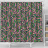 Ethnic Pink Print Pattern Bathroom Shower Curtain-grizzshop