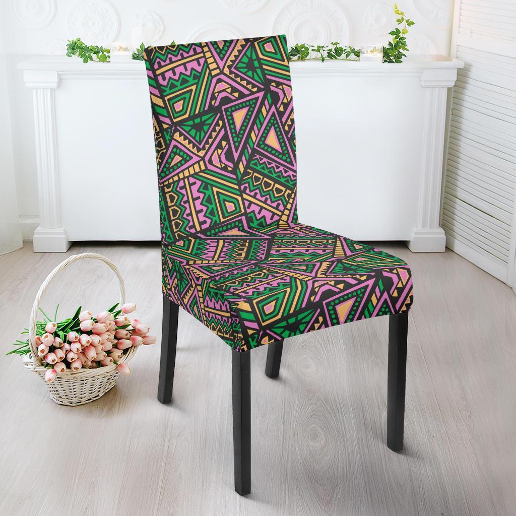 Ethnic Pink Print Pattern Chair Cover-grizzshop