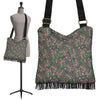 Ethnic Pink Print Pattern Crossbody bags-grizzshop