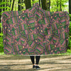 Load image into Gallery viewer, Ethnic Pink Print Pattern Hooded Blanket-grizzshop