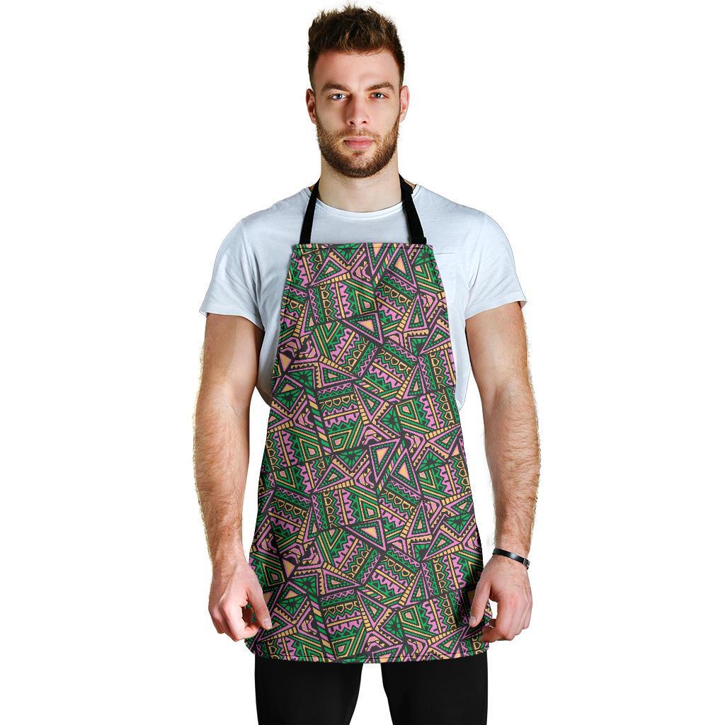 Ethnic Pink Print Pattern Men's Apron-grizzshop