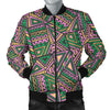 Ethnic Pink Print Pattern Men's Bomber Jacket-grizzshop