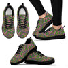 Ethnic Pink Print Pattern Sneaker Shoes For Men Women-grizzshop