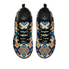 Ethnic Pixel Print Pattern Black Sneaker-grizzshop