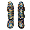 Ethnic Pixel Print Pattern Muay Thai Shin Guards-grizzshop