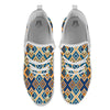 Ethnic Pixel Print Pattern White Athletic Shoes-grizzshop