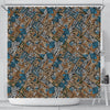 Ethnic Print Pattern Bathroom Shower Curtain-grizzshop