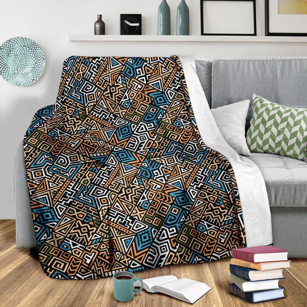 Ethnic Print Pattern Blanket-grizzshop