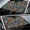 Ethnic Print Pattern Car Sun Shade-grizzshop
