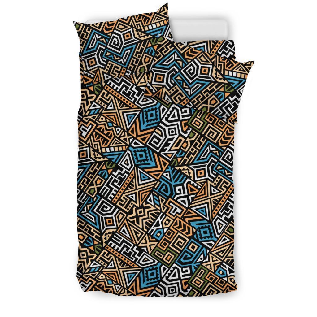 Ethnic Print Pattern Duvet Cover Bedding Set-grizzshop