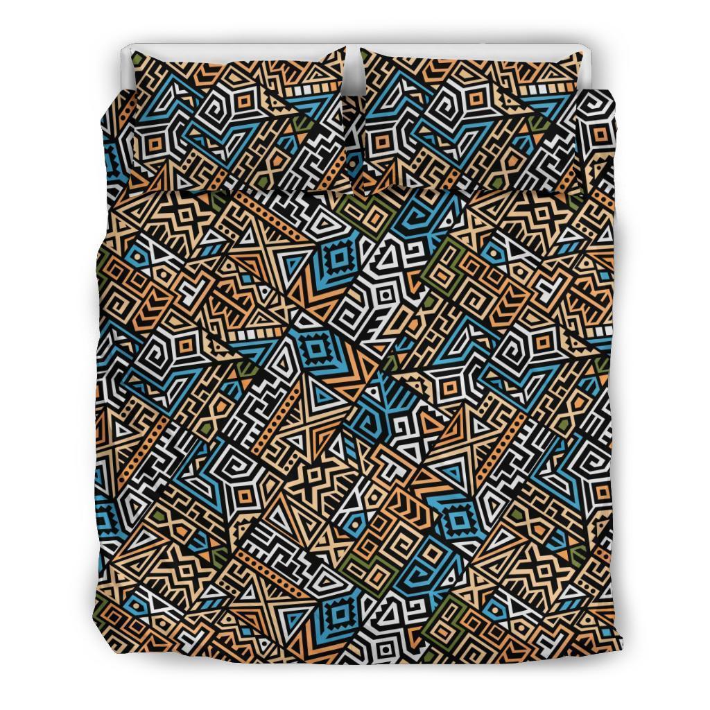 Ethnic Print Pattern Duvet Cover Bedding Set-grizzshop