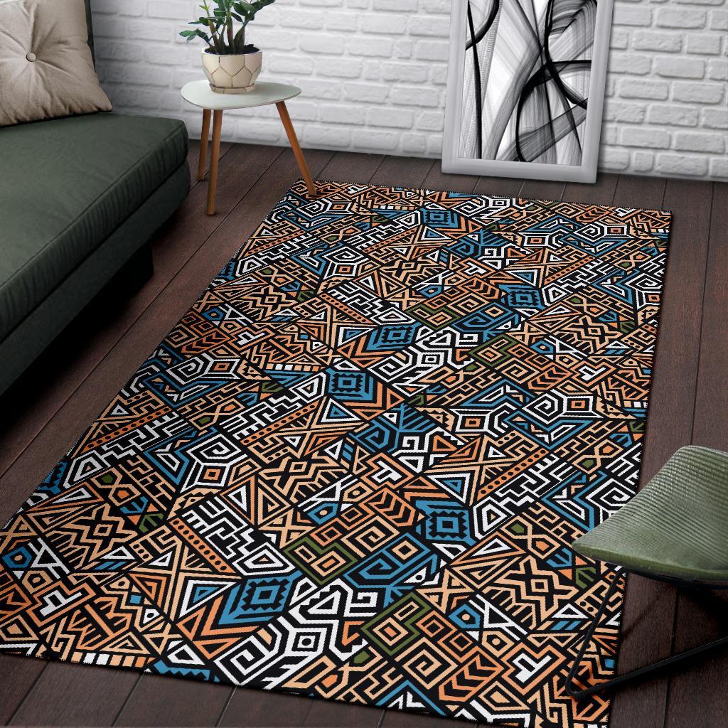 Ethnic Print Pattern Floor Mat-grizzshop