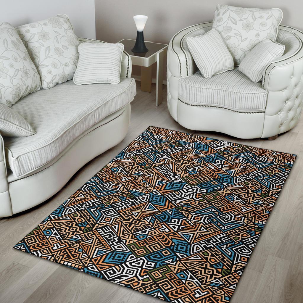 Ethnic Print Pattern Floor Mat-grizzshop