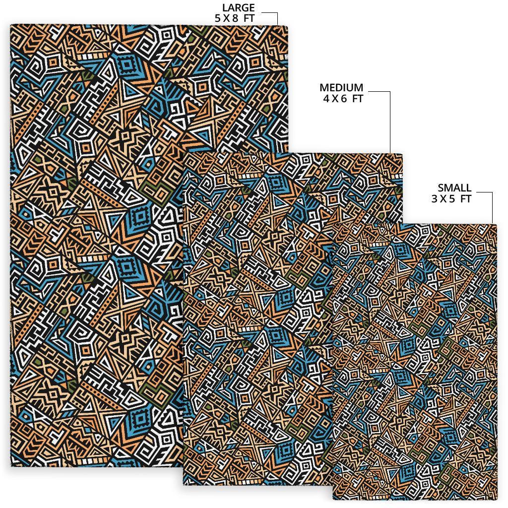 Ethnic Print Pattern Floor Mat-grizzshop