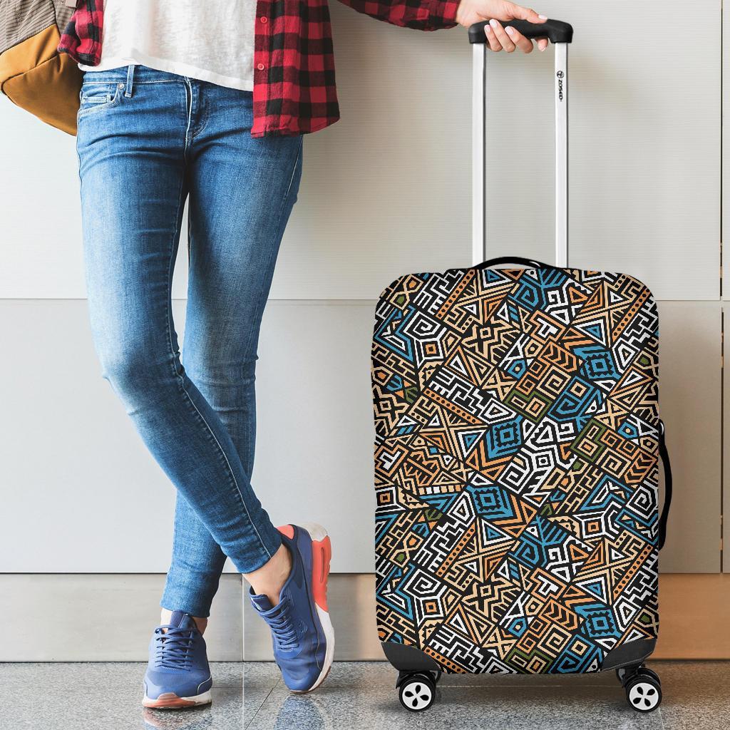 Ethnic Print Pattern Luggage Cover Protector-grizzshop