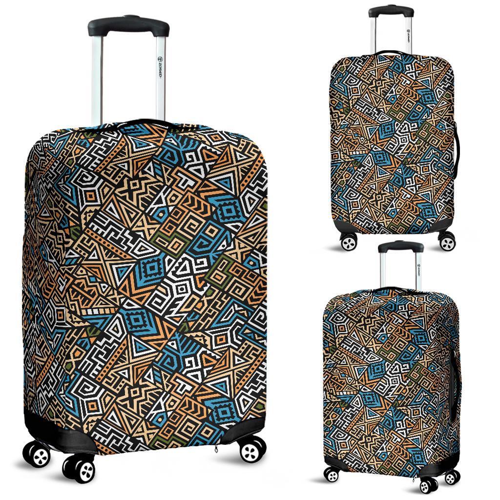 Ethnic Print Pattern Luggage Cover Protector-grizzshop