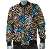 Ethnic Print Pattern Men's Bomber Jacket-grizzshop