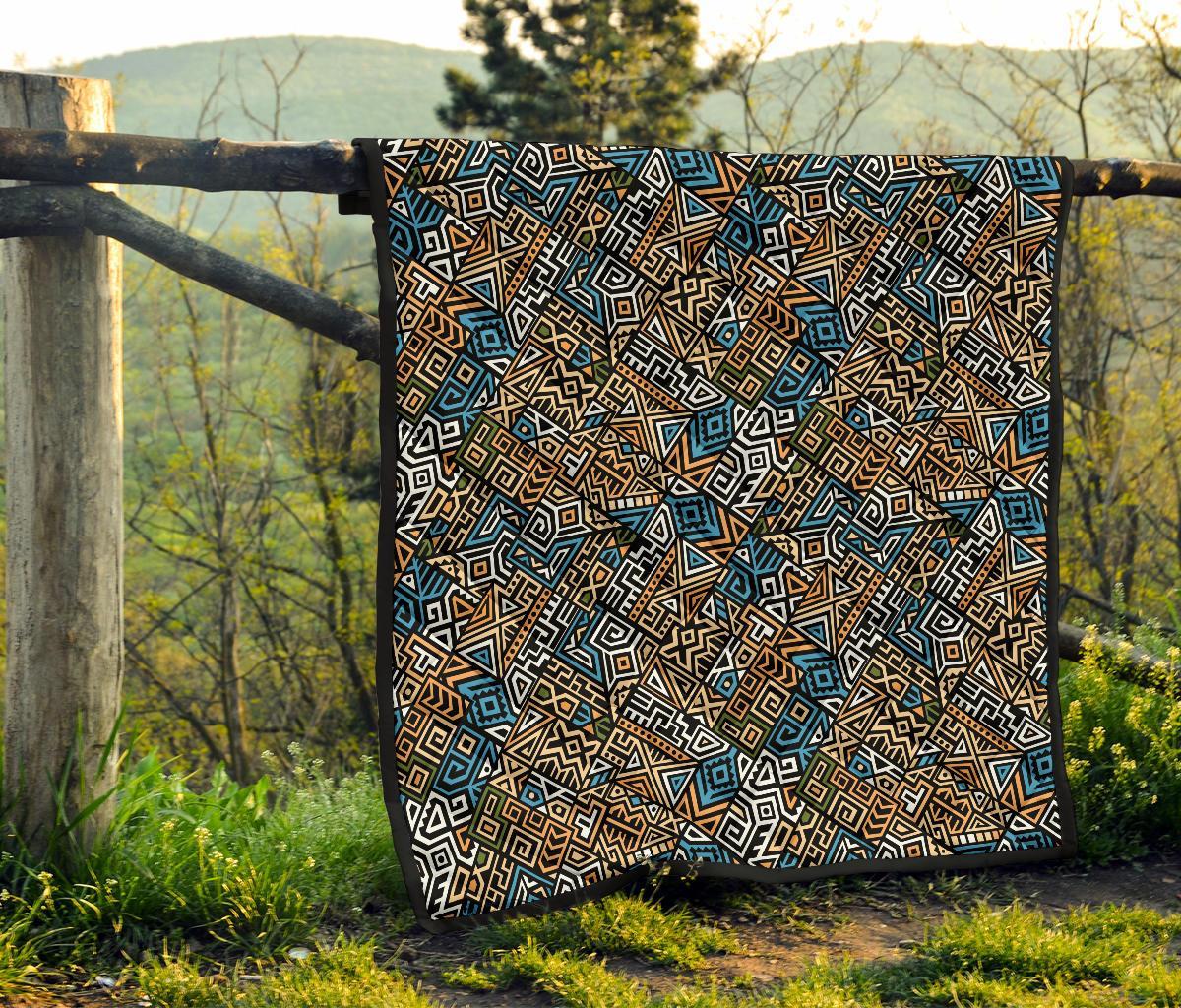 Ethnic Print Pattern Quilt-grizzshop