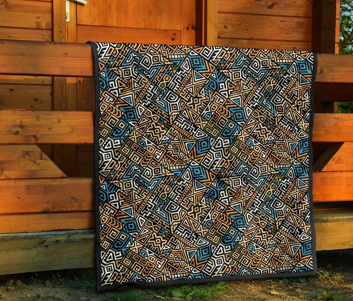 Ethnic Print Pattern Quilt-grizzshop
