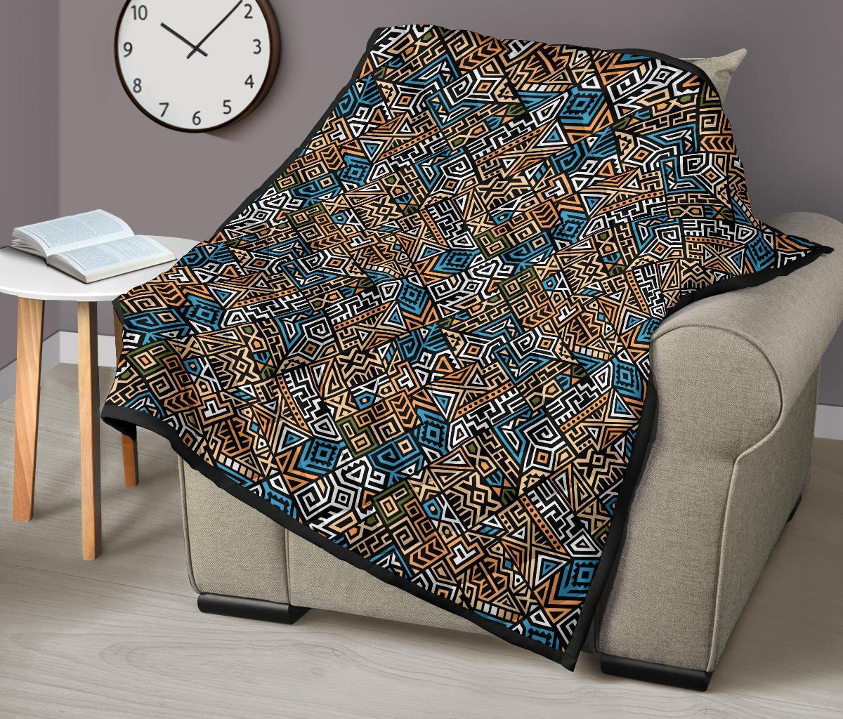 Ethnic Print Pattern Quilt-grizzshop