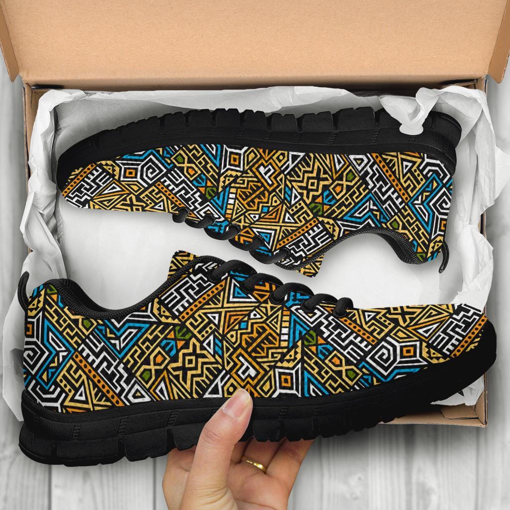 Ethnic Print Pattern Sneaker Shoes For Men Women-grizzshop