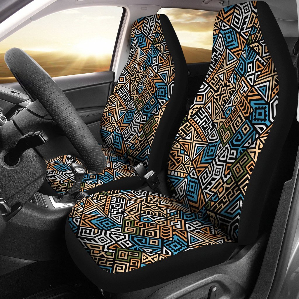 Ethnic Print Pattern Universal Fit Car Seat Covers-grizzshop