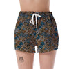 Ethnic Print Pattern Women's Shorts-grizzshop