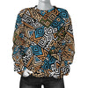 Ethnic Print Pattern Women's Sweatshirt-grizzshop