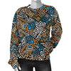 Ethnic Print Pattern Women's Sweatshirt-grizzshop