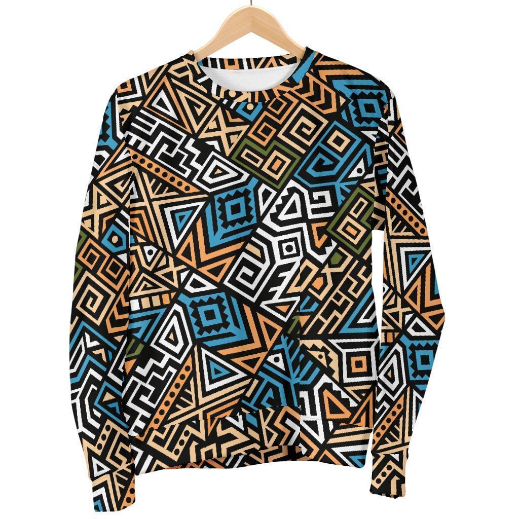 Ethnic Print Pattern Women's Sweatshirt-grizzshop