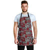 Ethnic Red Print Pattern Men's Apron-grizzshop