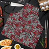 Ethnic Red Print Pattern Men's Apron-grizzshop